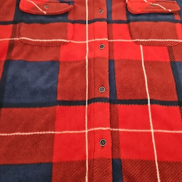Ripzone Men's Flannel Buffalo Plaid Button-Down Long Sleeves Shirt XL Red/ Blue - Picture 16 of 16